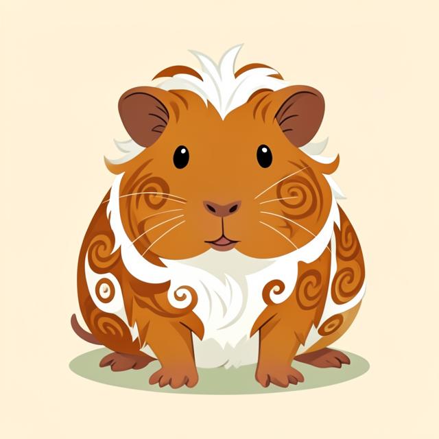 Abyssinian Guinea Pig illustration