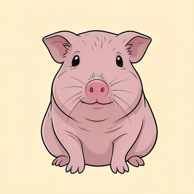 Skinny Pig illustration